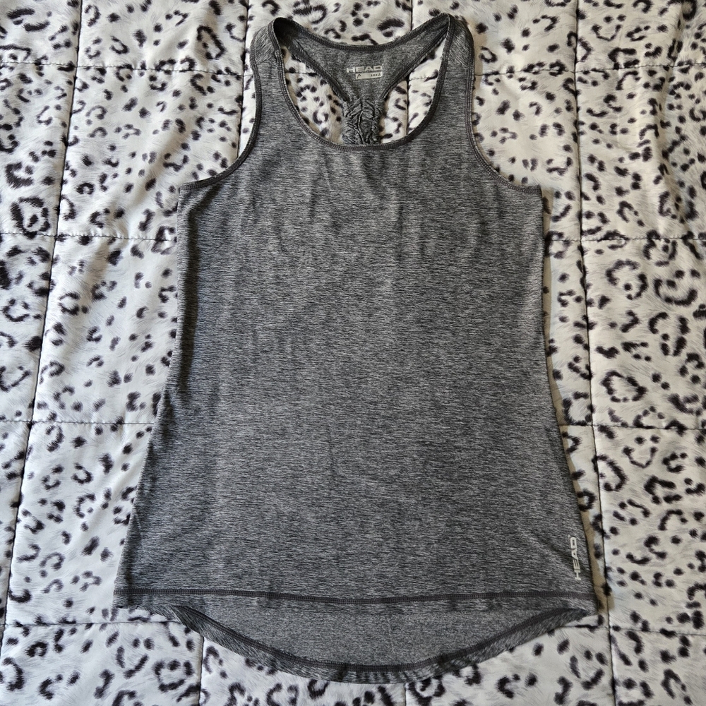 *Head Gray Victorious Gathered Racerback Athletic Tank Sz S